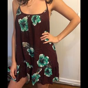Floral spaghetti strap dress